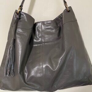 NEW Latico Leathers Gray Super Soft Leather Shoulder Bag!